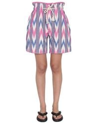 Isabel Marant - Isabel Marant Toile High Waist Drawstring Shorts - Lyst