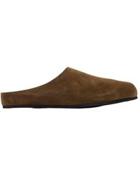 Common Projects - Almond-Toe Suede Mules - Lyst