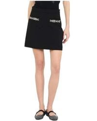 Liu Jo - Crystal-Embellished Mini Skirt - Lyst