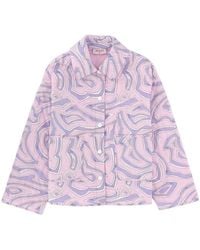 PUCCI - Pucci Printed Short Down Jacket - Lyst