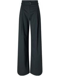Proenza Schouler - Belted Cotton-Blend Wide-Leg Pants - Lyst