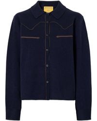 Guest In Residence - Western Cropped Cashmere Cardigan - Lyst