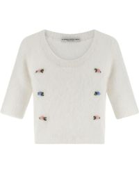 Alessandra Rich - Embroidered Sweater - Lyst