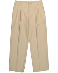 CASABLANCA - Pressed Creases Pleated Trousers - Lyst