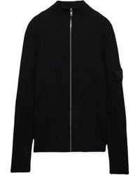 Prada - Wool Zip-Up Cardigan - Lyst