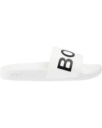 BOSS - Logo Letter Slippers - Lyst