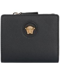 Versace - La Medusa Plaque Bi-Fold Wallet - Lyst