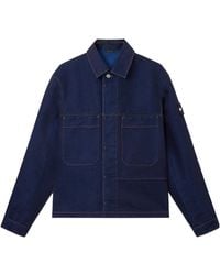 Stone Island - Logo Patch Denim Jacket - Lyst