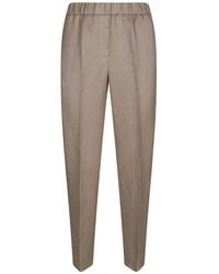 Peserico - Elasticated Waistband Pleated Trousers - Lyst