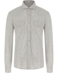 Brunello Cucinelli - Cotton Blouse - Lyst