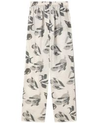 Emporio Armani - Abstract-Print Trousers - Lyst