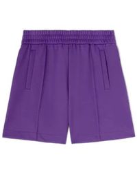 Palm Angels - Back Curved Logo Track Shorts - Lyst