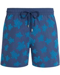 Vilebrequin - Moorea Turtle-Print Swim Shorts - Lyst