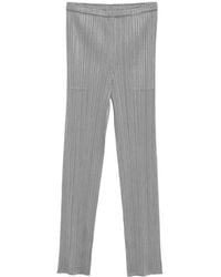 Pleats Please Issey Miyake - Pleated Trousers - Lyst