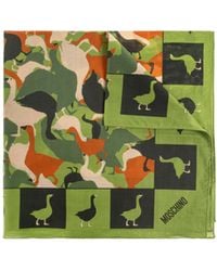 Moschino - Duck Print Scarf - Lyst