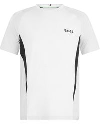 BOSS - Panelled Crew-Neck T-Shirt - Lyst