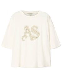 AllSaints - Icon Amelie Oversized Embellished T-Shirt - Lyst