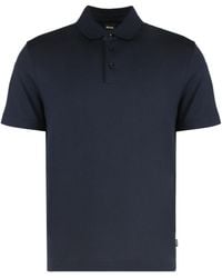 BOSS - Boss Button Detailed Short-Sleeved Polo Shirt - Lyst