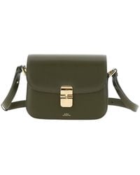 A.P.C. - Grace Logo Printed Small Shoulder Bag - Lyst