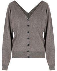 Lisa Yang - Long-Sleeved Button-Down Cardigan - Lyst
