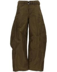 Sacai - Pleated Twill Casual Pants - Lyst