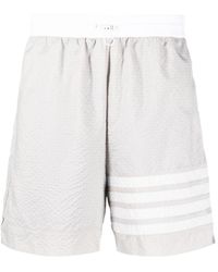Thom Browne - Bar Stripe Detailed Shorts - Lyst
