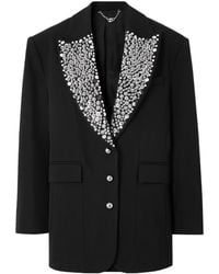 Rabanne - Rabanne Single Breasted Embroidered Embellished Blazer - Lyst