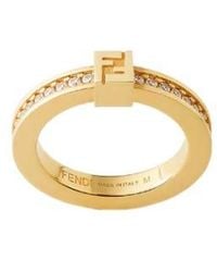 Fendi - Forever Embellished Ring - Lyst