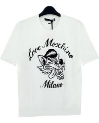 Moschino - Animal Pattern Short-Sleeved T-Shirt - Lyst
