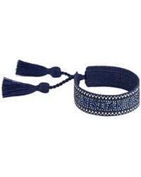 Dior - Christian Logo Embellished Bracelet - Lyst