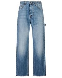 Barrow - Logo Patch Straight-Leg Jeans - Lyst