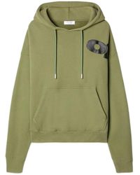 Off-White c/o Virgil Abloh - Shared Logo Drawstring Hoodie - Lyst
