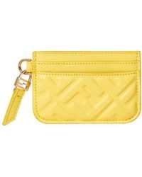 Fendi - Baguette Ff Embossed Card Case - Lyst