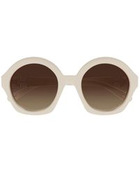 Chloé - Chloé Eyewear Round-Frame Sunglasses - Lyst