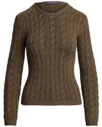 Ralph Lauren - Cable-Knit Crewneck Jumper - Lyst