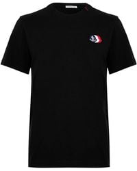 Moncler - Crew-Neck Cotton T-Shirt - Lyst