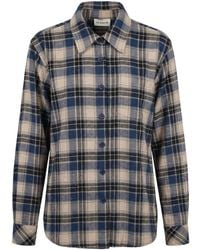 P.A.R.O.S.H. - Checked Curved Hem Shirt - Lyst