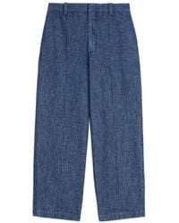 Jil Sander - Chambray Tapered Trousers - Lyst