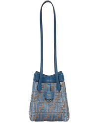 Fendi - Transformable Light Ff Jacquard Velvet Mini-Bag - Lyst