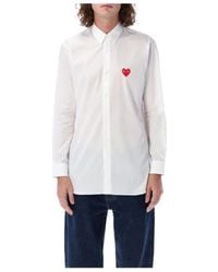 COMME DES GARÇONS PLAY - Lapel Long-Sleeved Shirt - Lyst