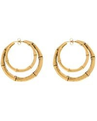 Saint Laurent - Bamboo Double-Hoop Earrings - Lyst