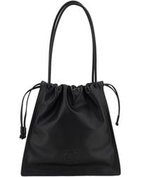 Coccinelle - Logo Embossed Drawstring Tote Bag - Lyst