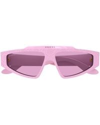 Gucci - Eyewear Rectangle-Frame Sunglasses - Lyst