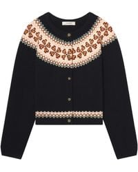 FRAME - Button-Front Cardigan - Lyst