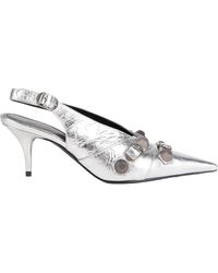 Balenciaga - Metallic Pointed-Toe High Heels - Lyst