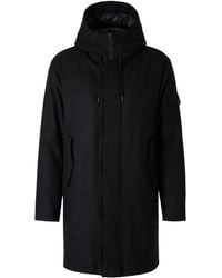 Herno - High Collar Long Coat - Lyst