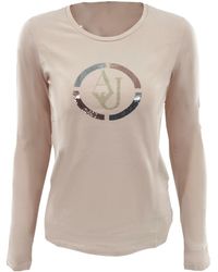 Armani Jeans - Round-Necked Logo T-Shirt - Lyst
