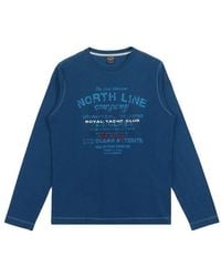 Paul & Shark - Logo Printed Long-Sleeved T-Shirt - Lyst