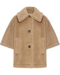 Max Mara - Collared Short-Sleeved Coat - Lyst