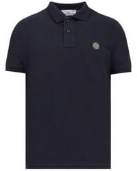 Stone Island - Logo Patch Short-Sleeved Polo Shirt - Lyst